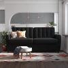image:imageNovogratz Brittany Sleeper Sofa with Memory Foam Mattress  Queen  Dark Gray