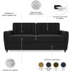 image:imageNovogratz Brittany Sleeper Sofa with Memory Foam Mattress  Queen  Dark Gray