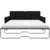 image:imageNovogratz Brittany Sleeper Sofa with Memory Foam Mattress  Queen  Dark Gray