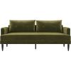 image:imageNovogratz Bailey Pillowback Sofa MidCentury Modern Vintage Living Room Furniture Olive Green Velvet