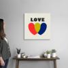 image:imageThe Novogratz Novogratz Values  Love Canvas Wall Art Print 12x12x12524L x 24W
