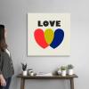 image:imageThe Novogratz Novogratz Values  Love Canvas Wall Art Print 12x12x12530L x 30W