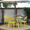 image:imageNovogratz Poolside Collection Chandler Stacking Dining Chairs IndoorOutdoor 2Pack Bright Yellow