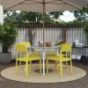 image:imageNovogratz Poolside Collection Chandler Stacking Dining Chairs IndoorOutdoor 2Pack Bright Yellow