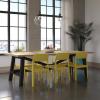 image:imageNovogratz Poolside Collection Chandler Stacking Dining Chairs IndoorOutdoor 2Pack Bright Yellow