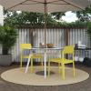 image:imageNovogratz Poolside Collection Chandler Stacking Dining Chairs IndoorOutdoor 2Pack Bright Yellow