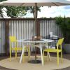 image:imageNovogratz Poolside Collection Chandler Stacking Dining Chairs IndoorOutdoor 2Pack Bright Yellow