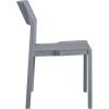 image:imageNovogratz Poolside Collection Chandler Stacking Dining Chairs IndoorOutdoor 2Pack Charcoal