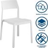 image:imageNovogratz Poolside Collection Chandler Stacking Dining Chairs IndoorOutdoor 2Pack White