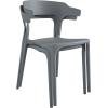 image:imageNovogratz Poolside Collection Felix Stacking Dining Chairs IndoorOutdoor 2Pack Charcoal