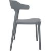 image:imageNovogratz Poolside Collection Felix Stacking Dining Chairs IndoorOutdoor 2Pack Charcoal