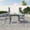 image:imageNovogratz Poolside Collection Felix Stacking Dining Chairs IndoorOutdoor 2Pack Charcoal