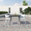 image:imageNovogratz Poolside Collection Felix Stacking Dining Chairs IndoorOutdoor 2Pack White