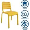 image:imageNovogratz Poolside Gossip June OutdoorIndoor Stacking Dining Chairs 2Pack Yellow