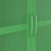 image:imageNovogratz Channing Tall 2Door Storage CabinetMesh Metal Locker ParchmentKelly Green