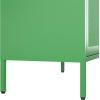 image:imageNovogratz Channing Tall 2Door Storage CabinetMesh Metal Locker ParchmentKelly Green