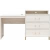 image:imageAmeriwood Home Novogratz Kalissa DresserDesk Combo with Wireless Charger White Oak with Gold