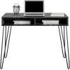 image:imageNovogratz Athena Computer Desk with Storage Black Faux MarbleBlack Marble