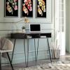 image:imageNovogratz Athena Computer Desk with Storage Black Faux MarbleBlack Marble