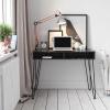 image:imageNovogratz Athena Computer Desk with Storage Black Faux MarbleBlack Marble