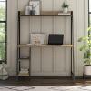image:imageNovogratz Bushwick Ladder Desk Natural and Black Metal