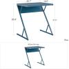 image:imageNovogratz Regal Laptop Couch Desk amp Accent Table Blue