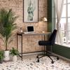 image:imageNovogratz Tallulah Desk Walnut wGunmetal Gray Metal