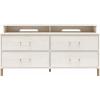 image:imageAmeriwood Home Kalissa Media Dresser for TVs up to 50 White OakWhite Oak