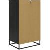 image:imageNovogratz Kelly 5 Drawer Ivory Oak DresserBlack Oak