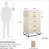 image:imageNovogratz Kelly 5 Drawer Ivory Oak DresserIvory Oak
