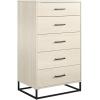 image:imageNovogratz Kelly 5 Drawer Ivory Oak DresserIvory Oak