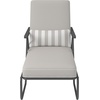 image:imageNovogratz 88063CWG1E Poolside Gossip Collection Connie Outdoor Chaise Lounge GrayGrey