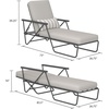 image:imageNovogratz 88063CWG1E Poolside Gossip Collection Connie Outdoor Chaise Lounge GrayGrey