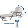 image:imageNovogratz 88063CWG1E Poolside Gossip Collection Connie Outdoor Chaise Lounge GrayGrey