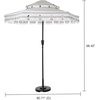 image:imageNovogratz 88064CWG1E Poolside Connie Outdoor Umbrella Gray