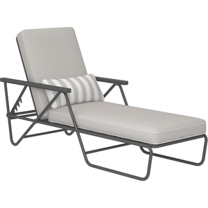image:imageNovogratz 88063CWG1E Poolside Gossip Collection Connie Outdoor Chaise Lounge GrayGrey