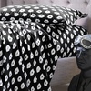 image:imageNovogratz By Utica Painted Lips 144 Thread Count Machine Washable Fun Soft Cozy Lightweight Cotton Percale Printed Easy Care Bed Sheet Bed Sheet Set Black Queen