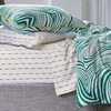 image:imageVintage Stripe 144 Thread Count Machine Washable Fun Soft Cozy Geometric Lightweight Cotton Percale Printed Easy Care Bed Sheet Sheet Set Waverly White King
