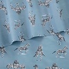 image:imageZebras in Love 144 Thread Count Machine Washable Fun Soft Cozy Geometric Lightweight Cotton Percale Printed Easy Care Bed Sheet Sheet Set Waverly Blue Waverly Blue Full
