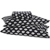 image:imageNovogratz by Utica Painted Lips 144 Thread Count Machine Washable Fun Soft Cozy Lightweight Cotton Percale Printed Easy Care Bed Sheet Bed Sheet Set Black King