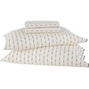 image:imageVintage Stripe 144 Thread Count Machine Washable Fun Soft Cozy Geometric Lightweight Cotton Percale Printed Easy Care Bed Sheet Sheet Set Waverly White King